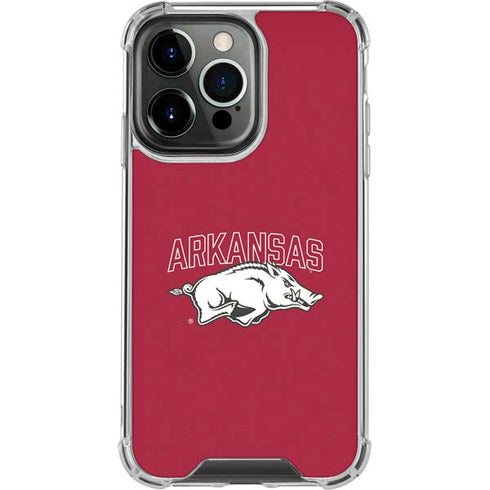 University of Arkansas-Fayetteville Razorbacks Logo iPhone 13 Pro Clear Case