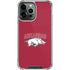 University of Arkansas-Fayetteville Razorbacks Logo iPhone 13 Pro Max Clear Case