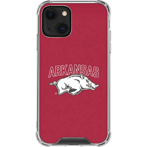 University of Arkansas-Fayetteville Razorbacks Logo iPhone 14 Plus Clear Case