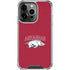 University of Arkansas-Fayetteville Razorbacks Logo iPhone 14 Pro Clear Case