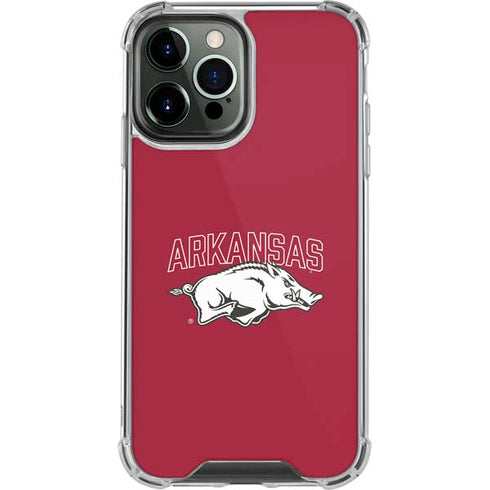 University of Arkansas-Fayetteville Razorbacks Logo iPhone 14 Pro Max Clear Case