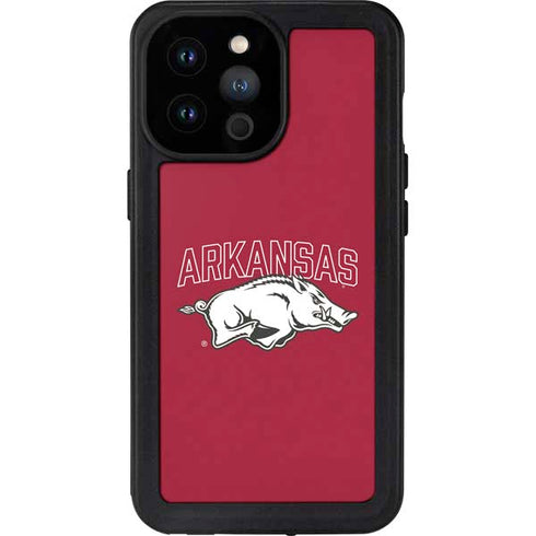 University of Arkansas-Fayetteville Razorbacks Logo iPhone 14 Pro Max Waterproof Case