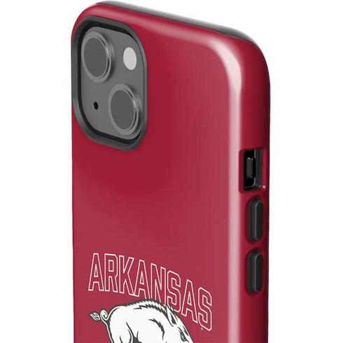 University of Arkansas-Fayetteville Razorbacks Logo iPhone 15 Impact Case