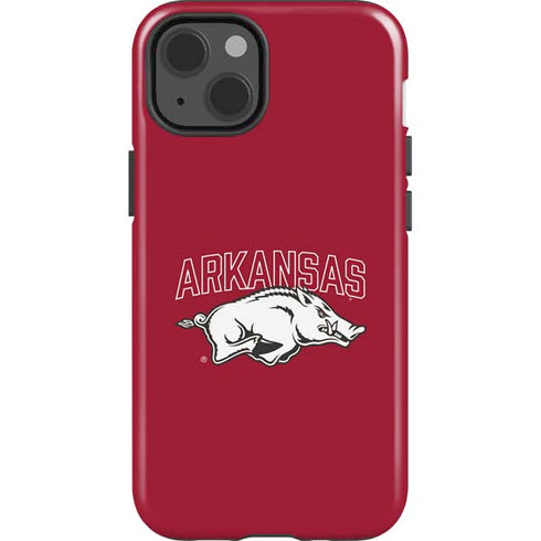 University of Arkansas-Fayetteville Razorbacks Logo iPhone 15 Plus Impact Case