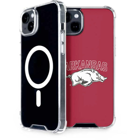 University of Arkansas-Fayetteville Razorbacks Logo iPhone 15 Plus MagSafe Case
