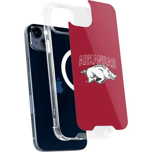 University of Arkansas-Fayetteville Razorbacks Logo iPhone 15 Plus MagSafe Case