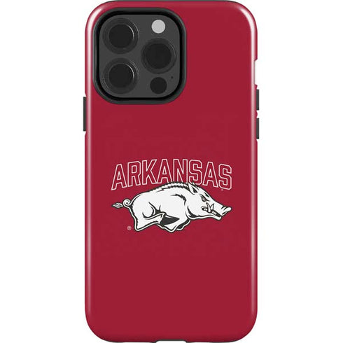 University of Arkansas-Fayetteville Razorbacks Logo iPhone 15 Pro Impact Case