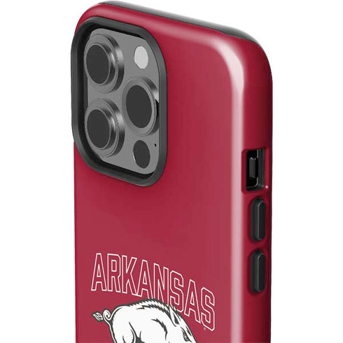 University of Arkansas-Fayetteville Razorbacks Logo iPhone 15 Pro Impact Case