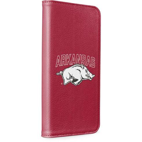 University of Arkansas-Fayetteville Razorbacks Logo iPhone 15 Pro Max Folio Case