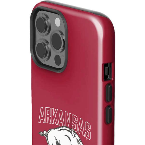 University of Arkansas-Fayetteville Razorbacks Logo iPhone 15 Pro Max Impact Case