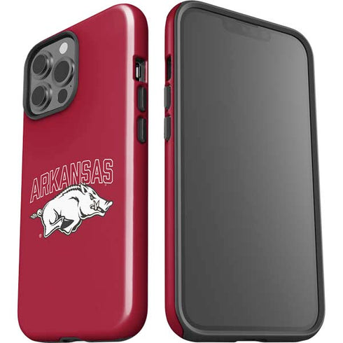 University of Arkansas-Fayetteville Razorbacks Logo iPhone 15 Pro Max Impact Case