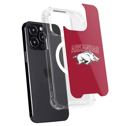 University of Arkansas-Fayetteville Razorbacks Logo iPhone 15 Pro Max MagSafe Case