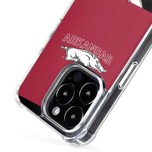 University of Arkansas-Fayetteville Razorbacks Logo iPhone 15 Pro Max MagSafe Case