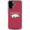 University of Arkansas-Fayetteville Razorbacks Logo iPhone 16 Clear Case