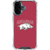 University of Arkansas-Fayetteville Razorbacks Logo iPhone 16 Plus Clear Case