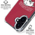 University of Arkansas-Fayetteville Razorbacks Logo iPhone 16 Plus Clear Case