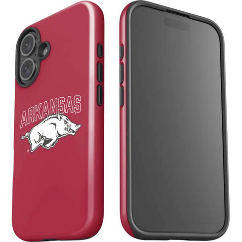 University of Arkansas-Fayetteville Razorbacks Logo iPhone 16 Plus Impact Case