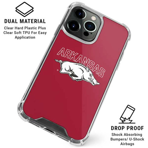 University of Arkansas-Fayetteville Razorbacks Logo iPhone 16 Pro Max Clear Case