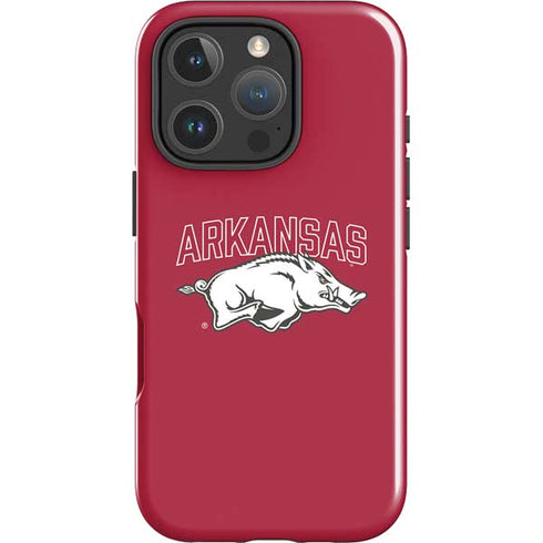 University of Arkansas-Fayetteville Razorbacks Logo iPhone 16 Pro Max Impact Case