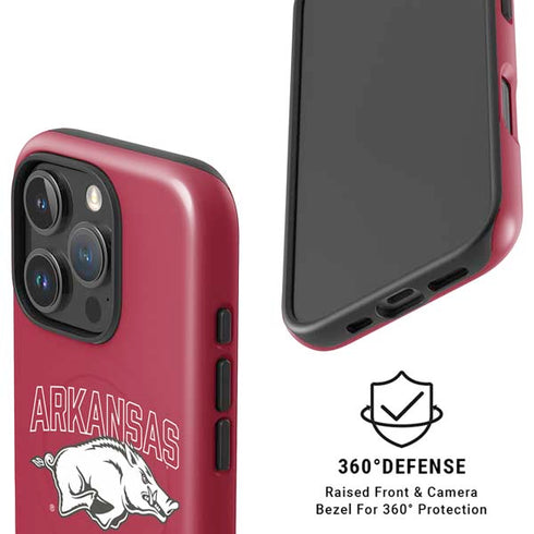 University of Arkansas-Fayetteville Razorbacks Logo iPhone 16 Pro Max Magsafe Impact Case