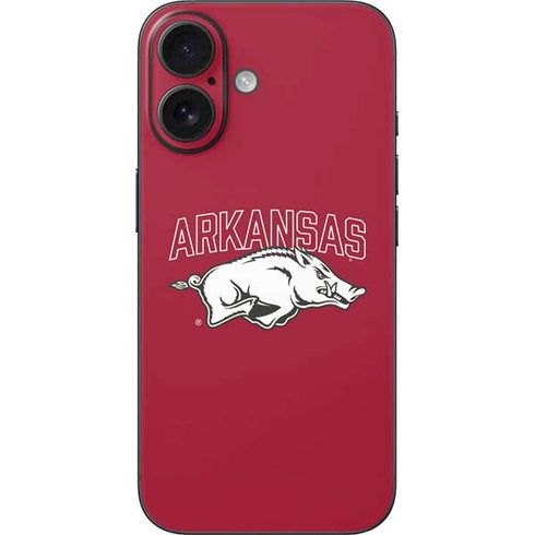 University of Arkansas-Fayetteville Razorbacks Logo iPhone 16 Skin
