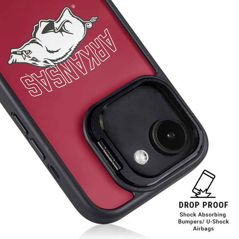 University of Arkansas-Fayetteville Razorbacks Logo iPhone 16e Kickstand Case