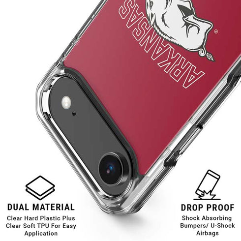 University of Arkansas-Fayetteville Razorbacks Logo iPhone 17 Air Clear Case