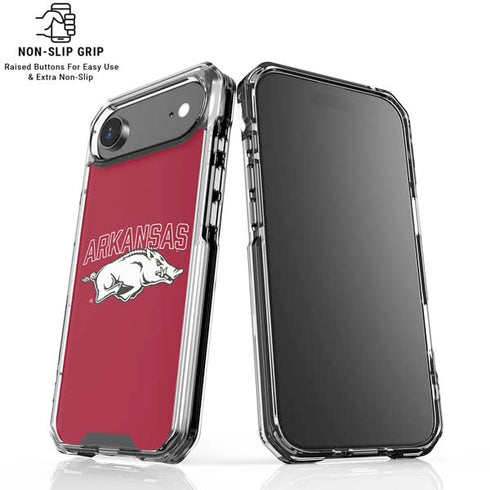 University of Arkansas-Fayetteville Razorbacks Logo iPhone 17 Air Clear Case