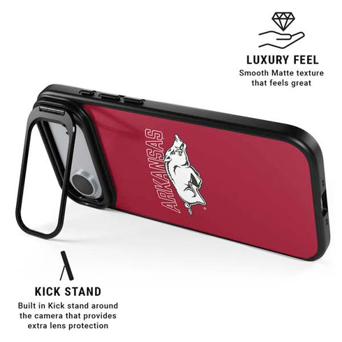 University of Arkansas-Fayetteville Razorbacks Logo iPhone 17 Air Kickstand Case