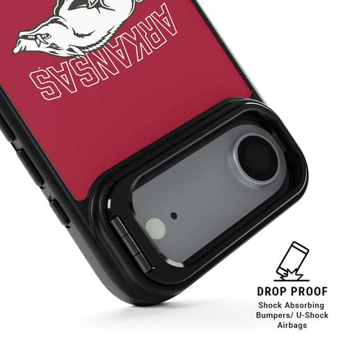 University of Arkansas-Fayetteville Razorbacks Logo iPhone 17 Air Kickstand Case