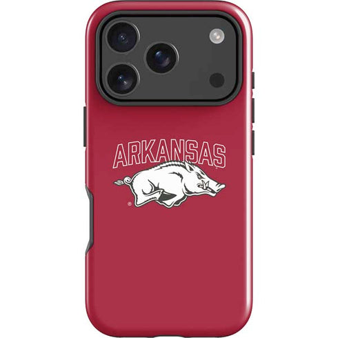 University of Arkansas-Fayetteville Razorbacks Logo iPhone 17 Pro Impact Case