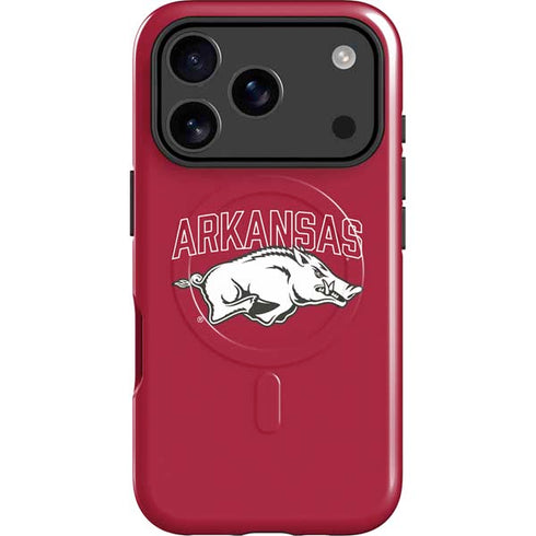 University of Arkansas-Fayetteville Razorbacks Logo iPhone 17 Pro Magsafe Impact Case