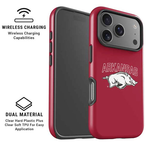 University of Arkansas-Fayetteville Razorbacks Logo iPhone 17 Pro Magsafe Impact Case
