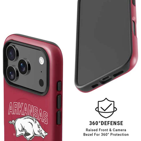 University of Arkansas-Fayetteville Razorbacks Logo iPhone 17 Pro Max Magsafe Impact Case