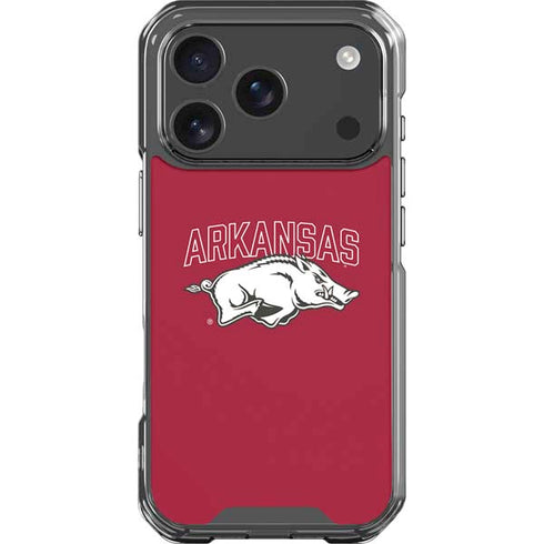 University of Arkansas-Fayetteville Razorbacks Logo iPhone 18 Pro Clear Case