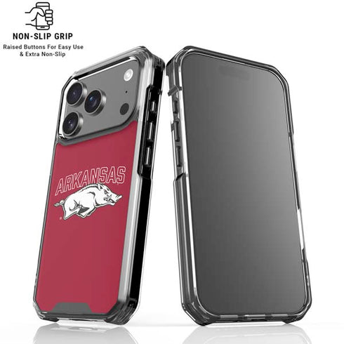 University of Arkansas-Fayetteville Razorbacks Logo iPhone 18 Pro Clear Case