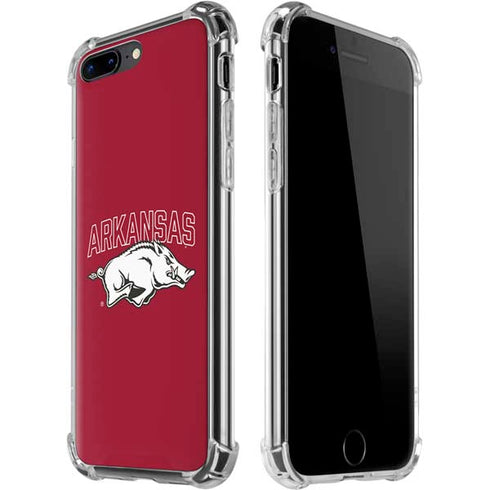 University of Arkansas-Fayetteville Razorbacks Logo iPhone 7/8 Plus Clear Case