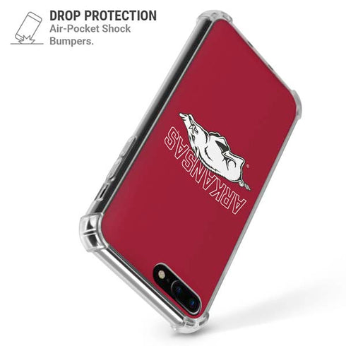 University of Arkansas-Fayetteville Razorbacks Logo iPhone 7/8 Plus Clear Case