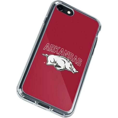 University of Arkansas-Fayetteville Razorbacks Logo iPhone SE (2nd & 3rd Gen) Clear Case