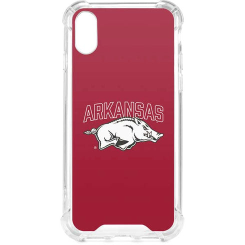 University of Arkansas-Fayetteville Razorbacks Logo iPhone XS Clear Case