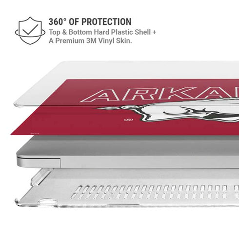 University of Arkansas-Fayetteville Razorbacks Logo MacBook Pro 16in (2021-25) Case plus Skin