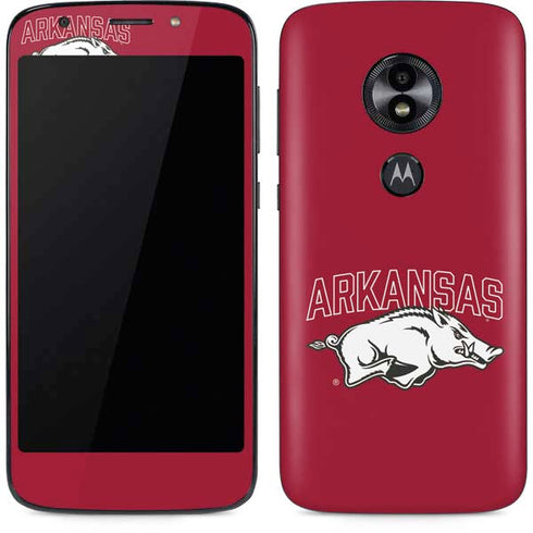 University of Arkansas-Fayetteville Razorbacks Logo Moto E5 Play Skin