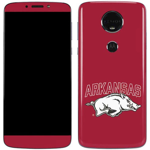 University of Arkansas-Fayetteville Razorbacks Logo Moto E5 Plus Skin