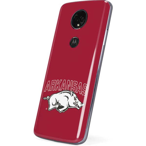 University of Arkansas-Fayetteville Razorbacks Logo Moto E5 Plus Skin