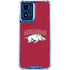 University of Arkansas-Fayetteville Razorbacks Logo Moto G 5G (2024) Clear Case