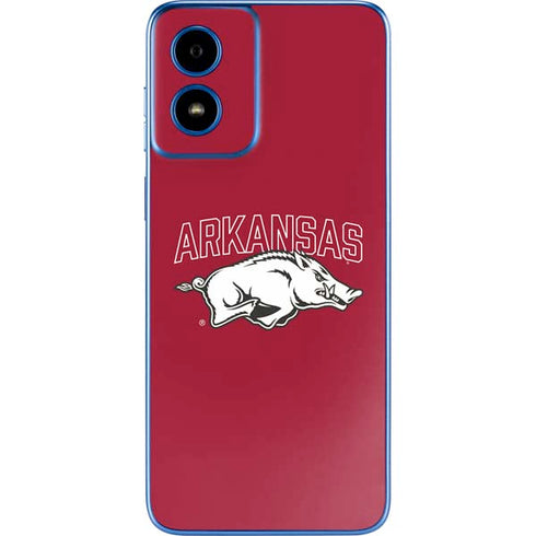 University of Arkansas-Fayetteville Razorbacks Logo Moto G Play 4G (2024) Skin