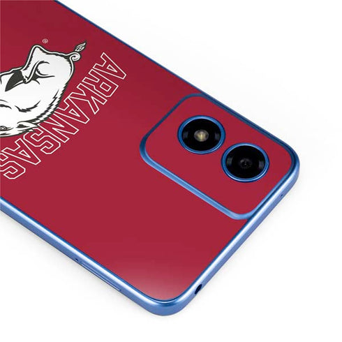 University of Arkansas-Fayetteville Razorbacks Logo Moto G Play 4G (2024) Skin