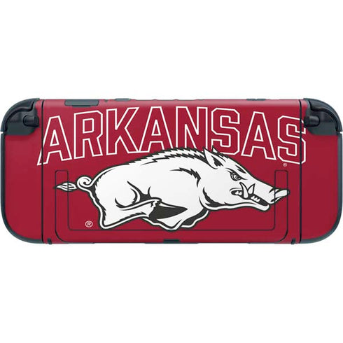 University of Arkansas-Fayetteville Razorbacks Logo Nintendo Switch 2 (2025) with Joy-Con Skin