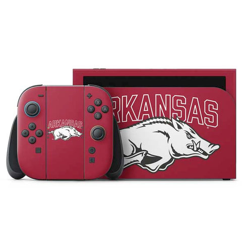 University of Arkansas-Fayetteville Razorbacks Logo Nintendo Skins