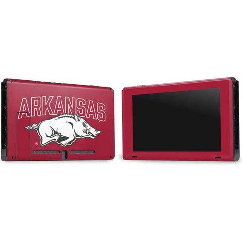 University of Arkansas-Fayetteville Razorbacks Logo Nintendo Switch Bundle Skin